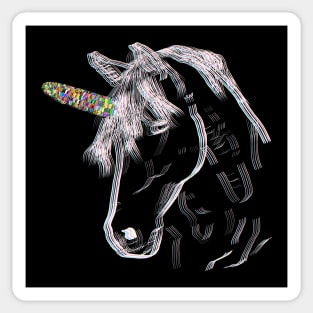 Unicorn on the Cob Sticker